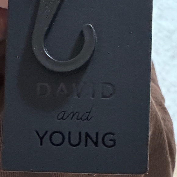 David and Young Brown Baseball Cap with Bookish Text - Picture 4 of 6